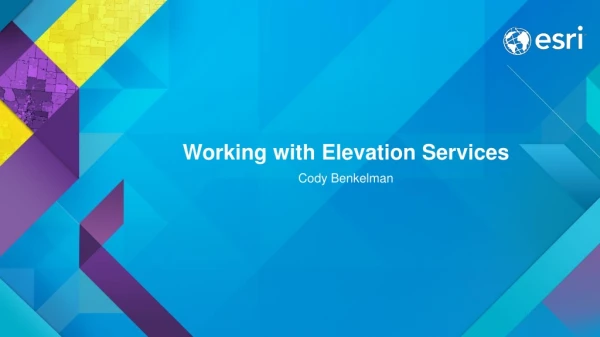 Working with Elevation Services