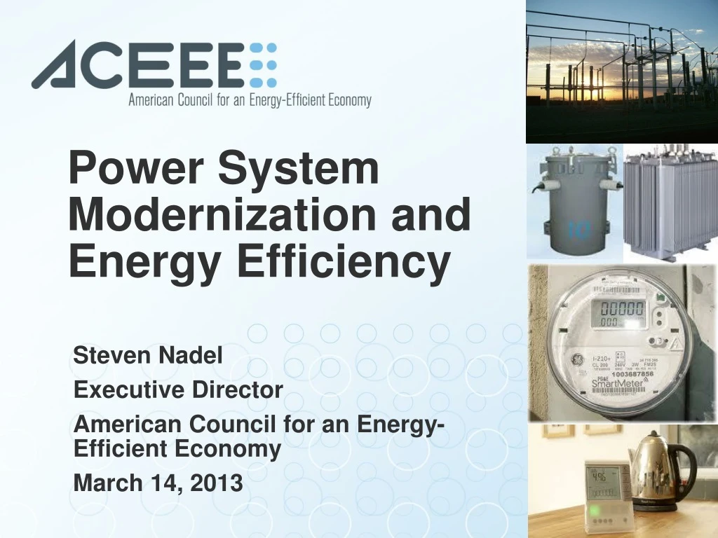 power system modernization and energy efficiency