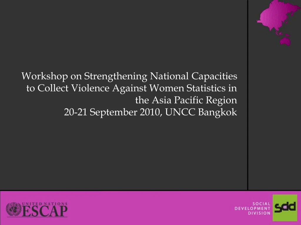 workshop on strengthening national capacities
