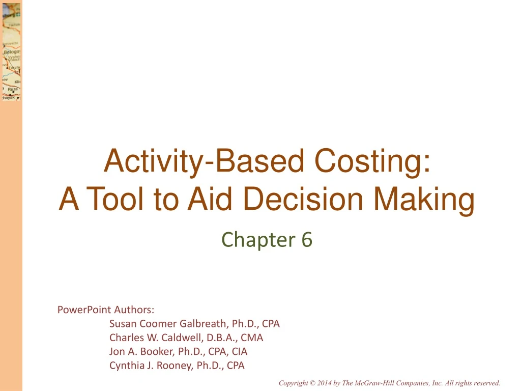 activity based costing a tool to aid decision making