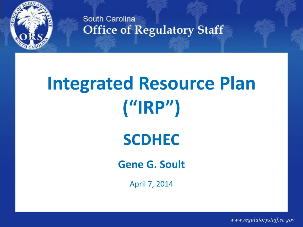 integrated resource plan irp