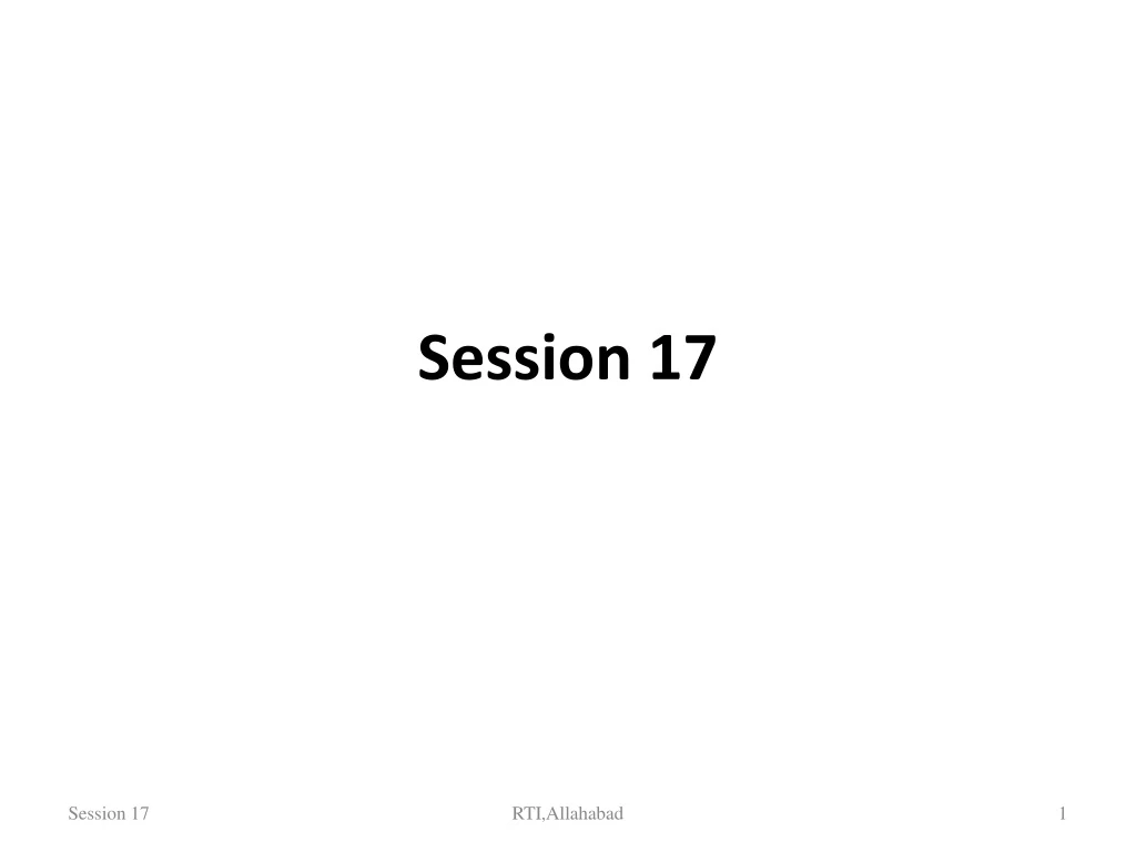 session 17