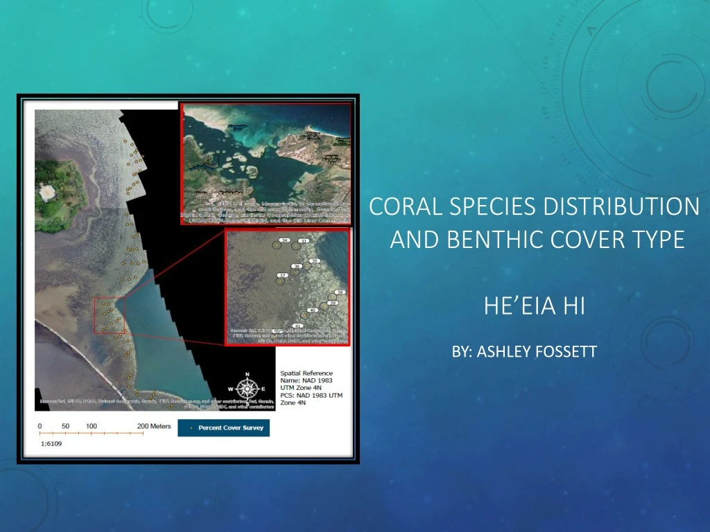 coral species distribution and benthic cover type he eia hi