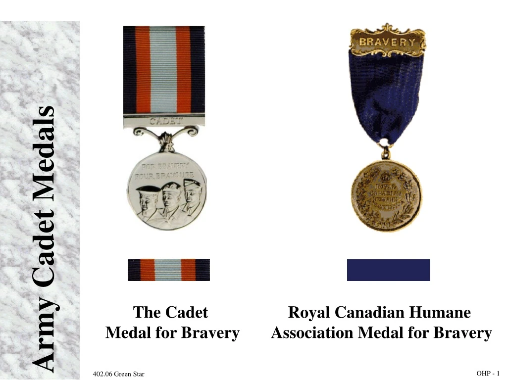 army cadet medals