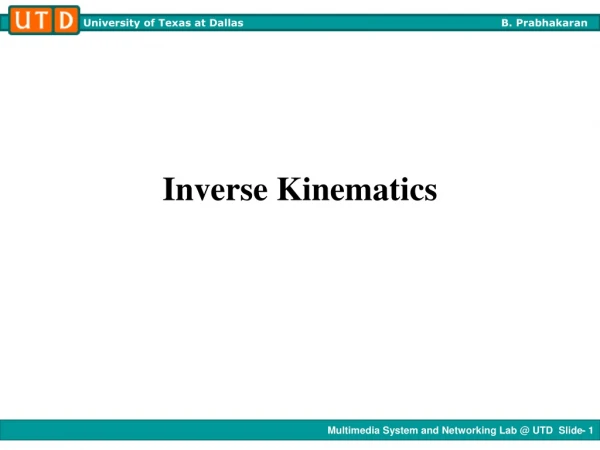 Inverse Kinematics