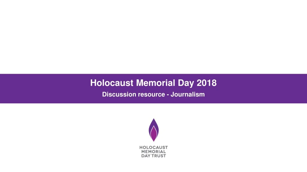 holocaust memorial day 2018 discussion resource