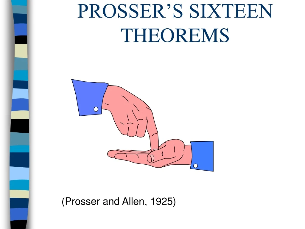prosser s sixteen theorems