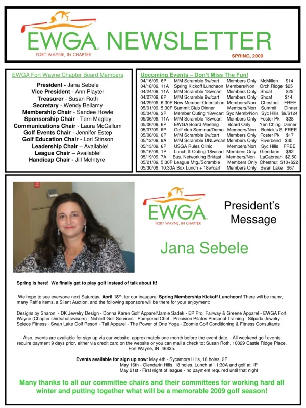 NEWSLETTER