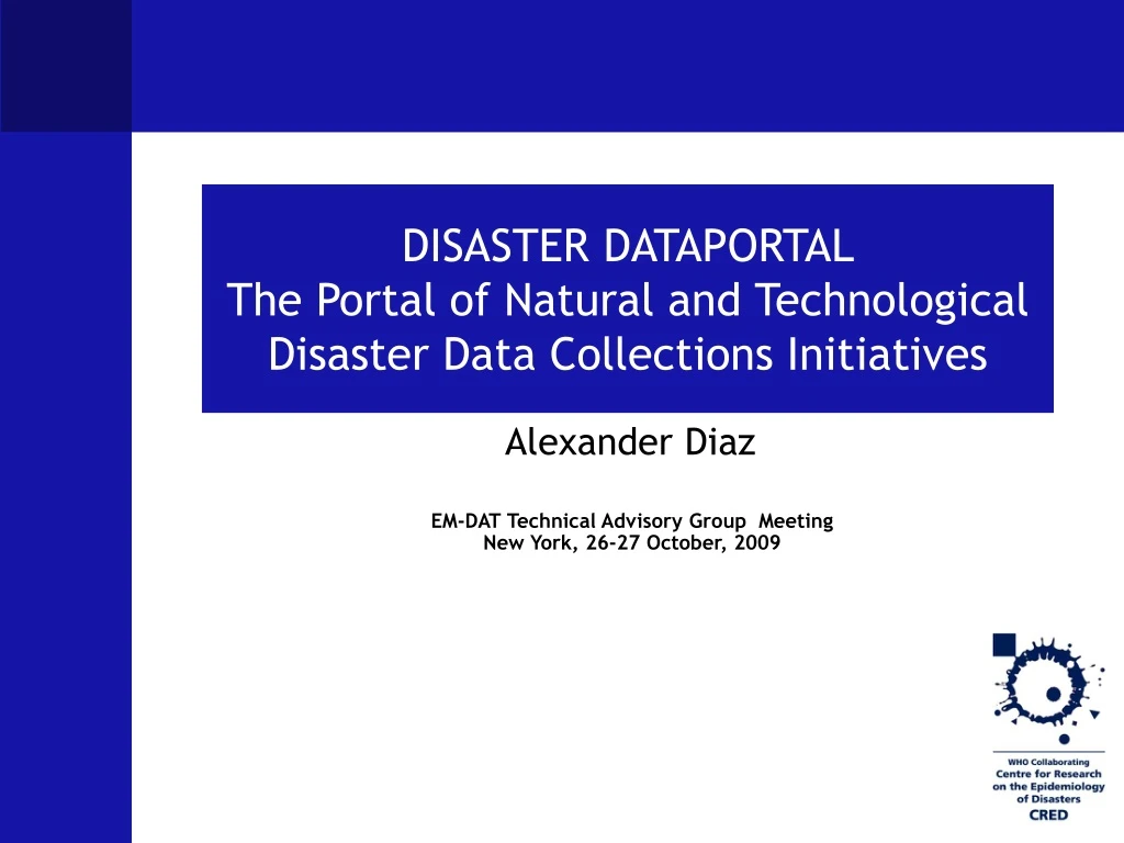 disaster dataportal the portal of natural