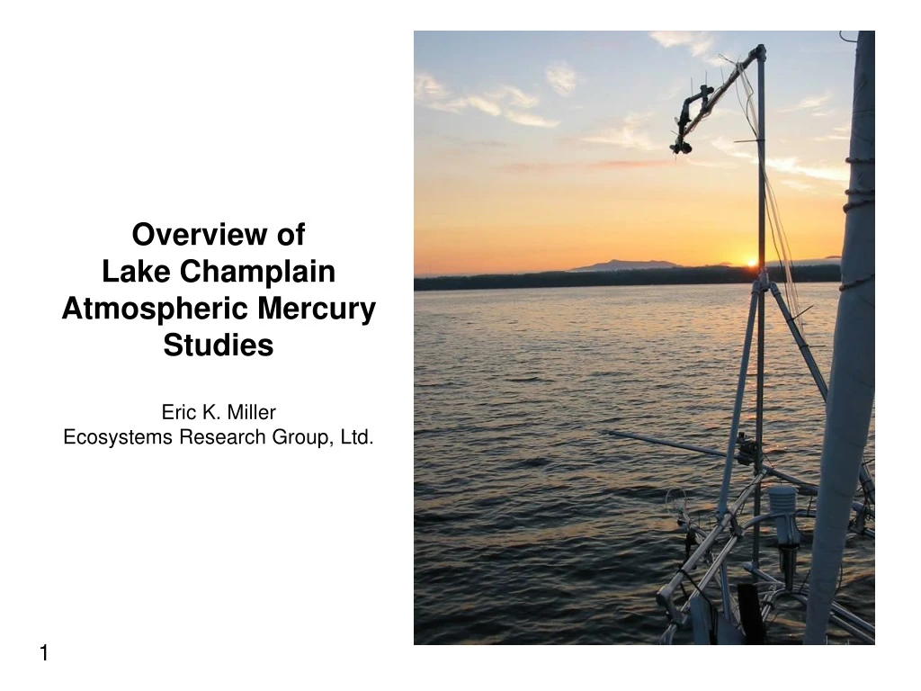 overview of lake champlain atmospheric mercury