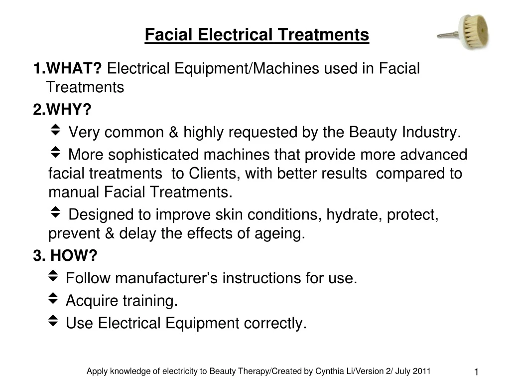 facial electrical treatments