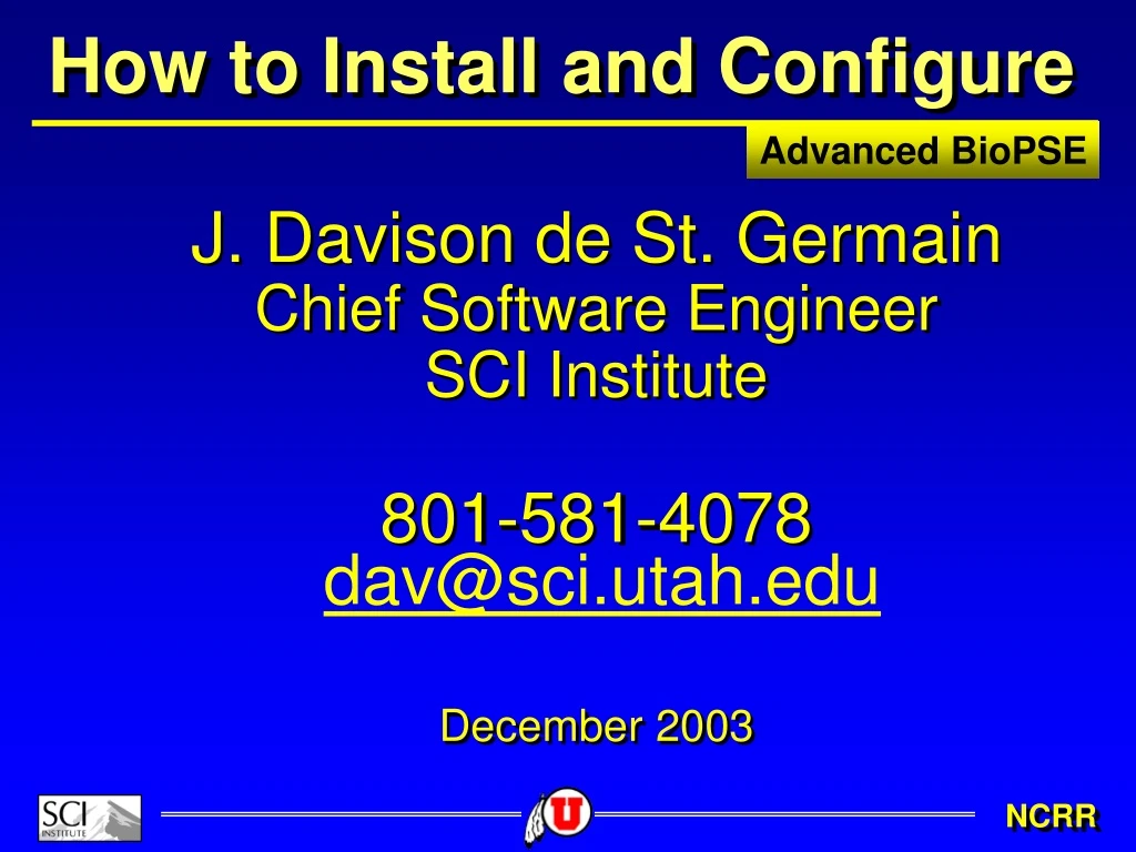 how to install and configure