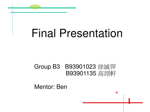 Final Presentation