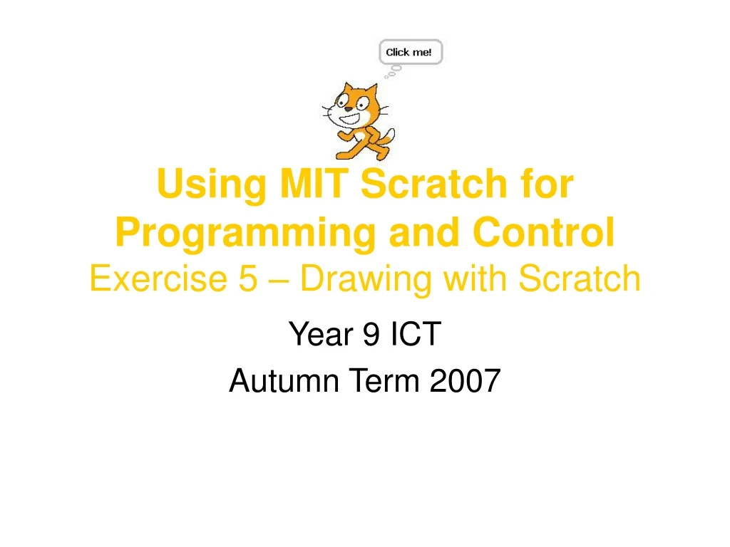 using mit scratch for programming and control exercise 5 drawing with scratch