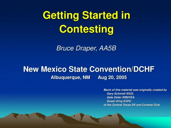 New Mexico State Convention/DCHF Albuquerque, NM      Aug 20, 2005