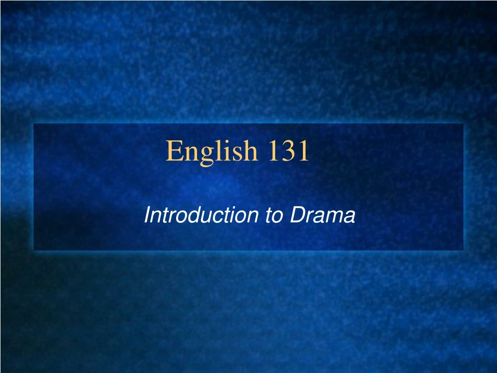 english 131