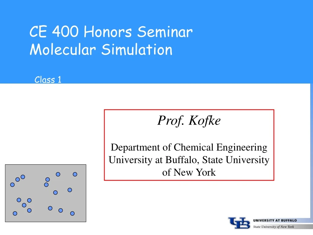 ce 400 honors seminar molecular simulation