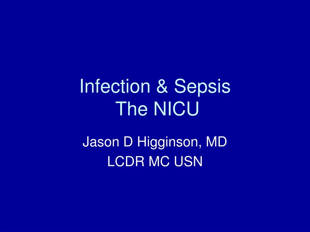 infection sepsis the nicu