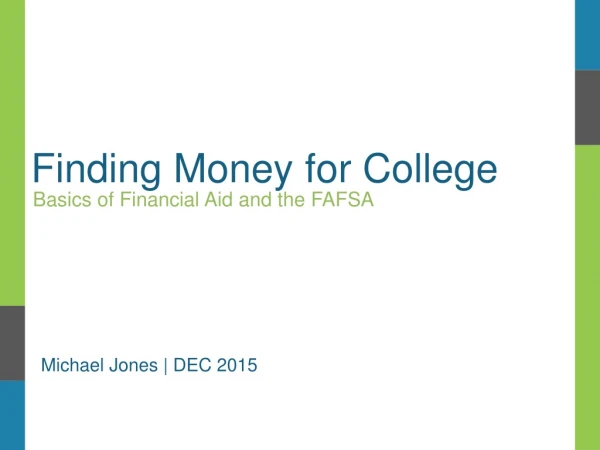 Finding Money for College