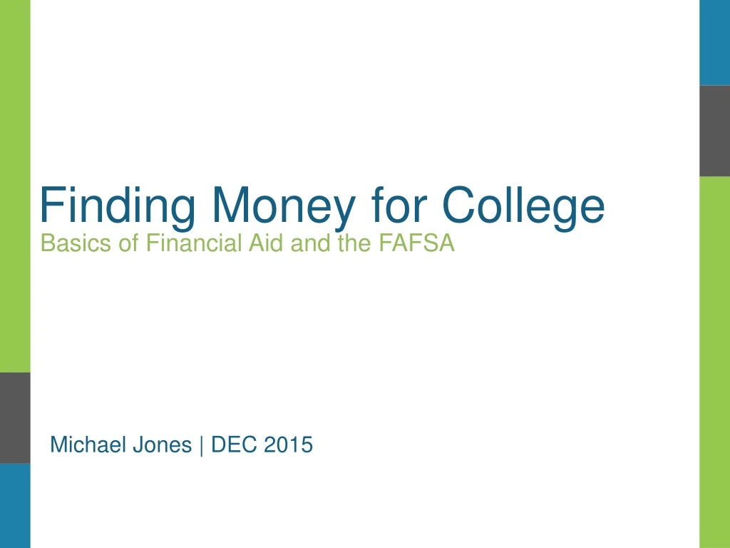 finding money for college