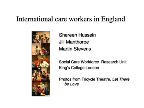 International care workers in England