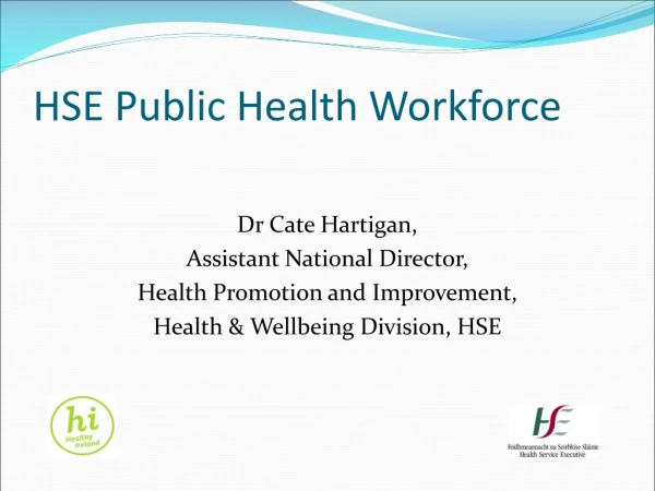 HSE Public Health Workforce