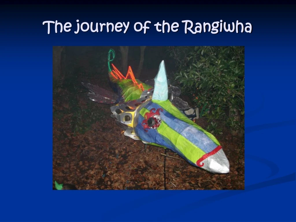 the journey of the rangiwha