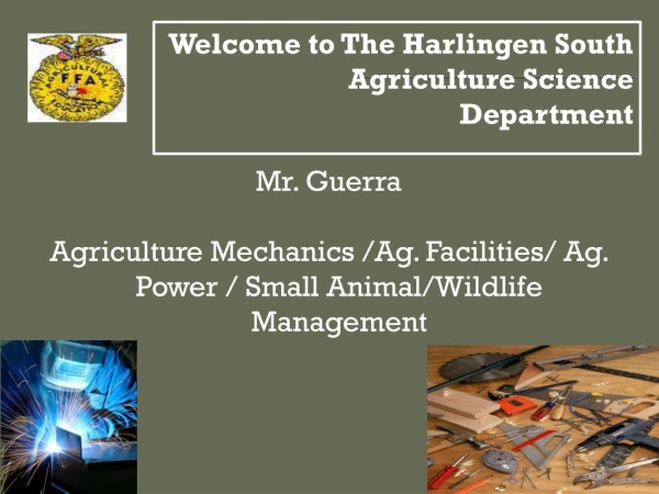 Welcome to The Harlingen South Agriculture Science Department