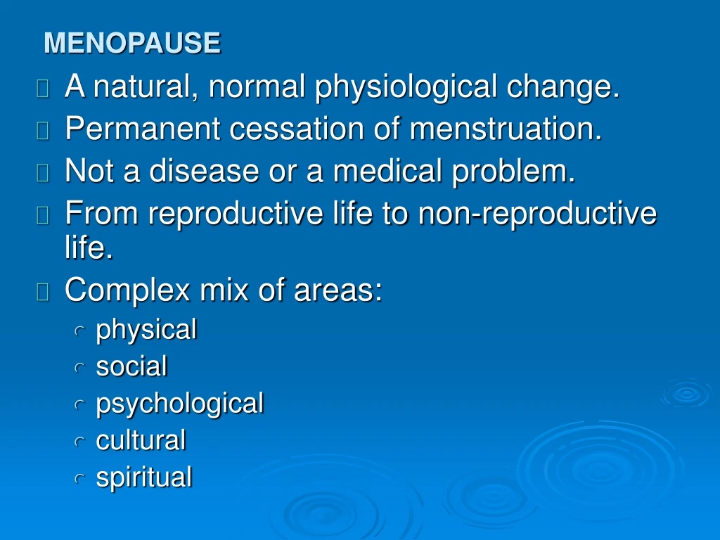 menopause