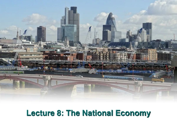 Lecture 8: The National Economy