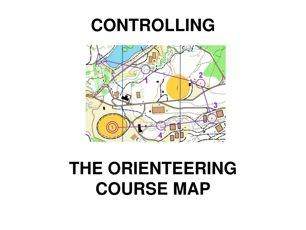 controlling the orienteering course map