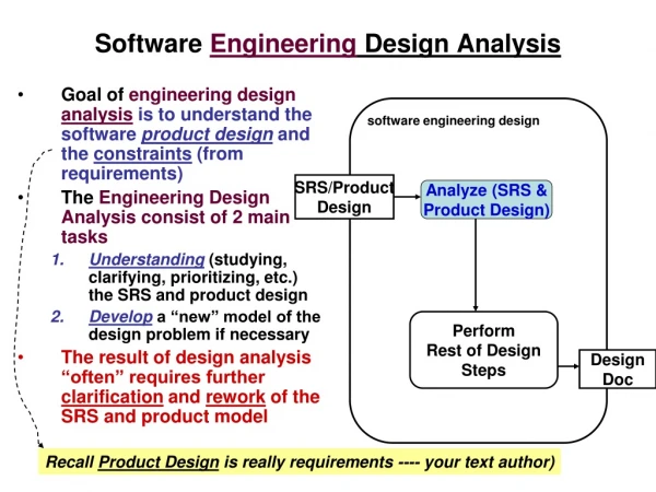 Software  Engineering  Design Analysis