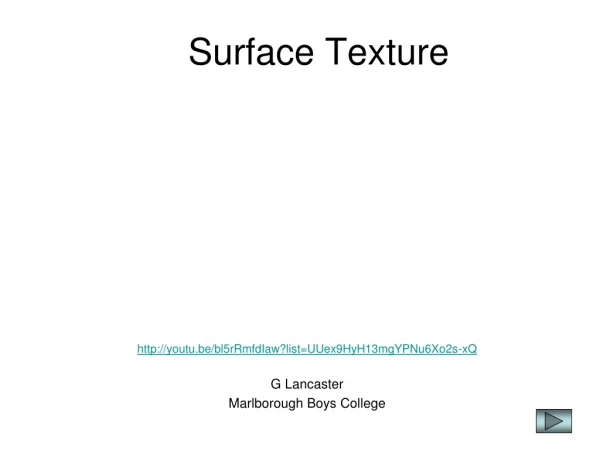 Surface Texture
