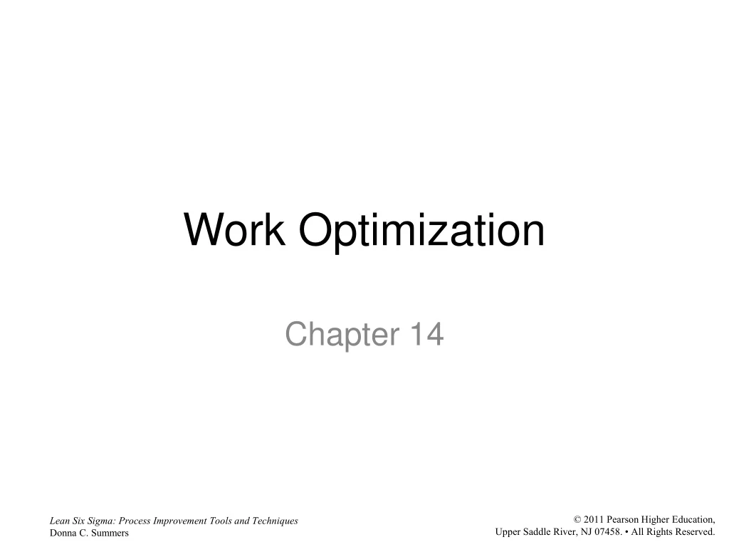 work optimization