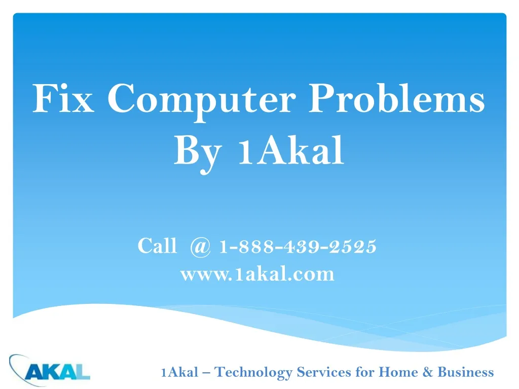fix computer problems by 1akal