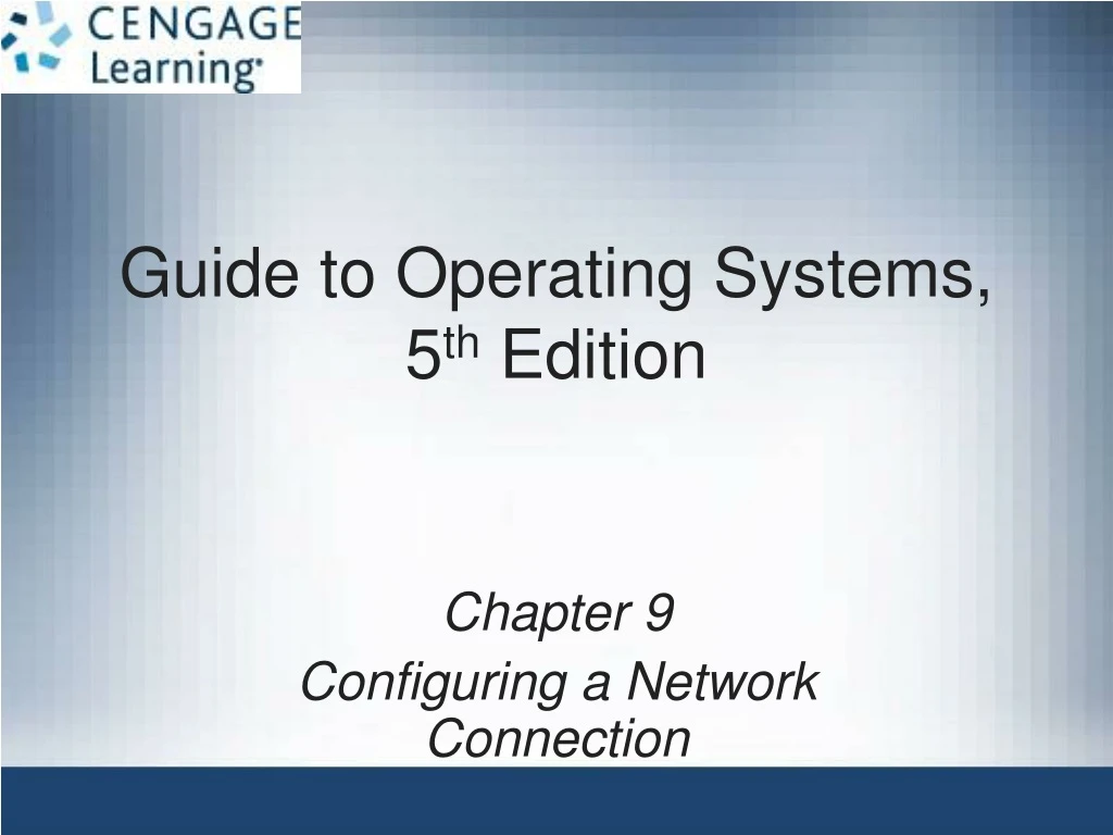 guide to operating systems 5 th edition