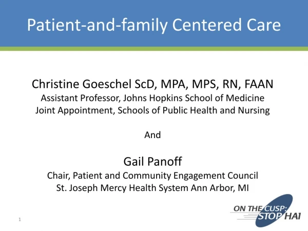 Patient-and-family Centered Care