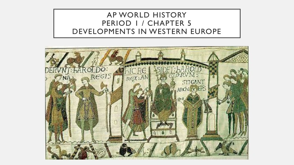 ap world history period 1 chapter 5 developments in western europe