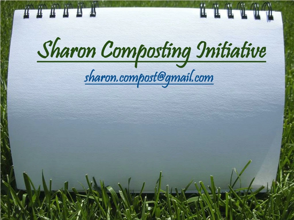 sharon composting initiative