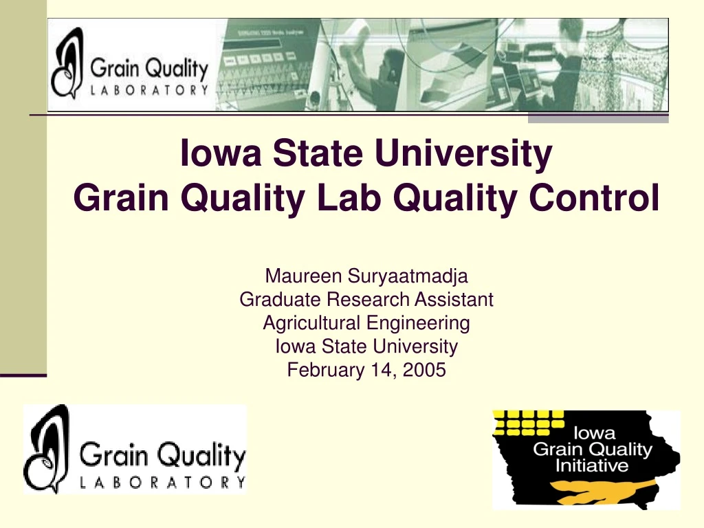 iowa state university grain quality lab quality