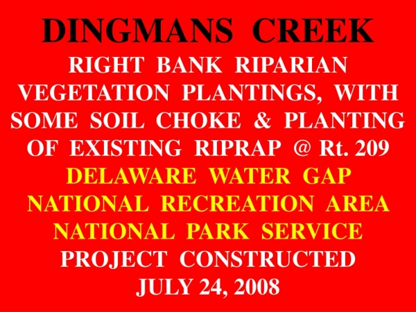 MEGA-SLIDE PLANTING-DINGMAN’S CR.  PIX BY DERRICK 7-24-2008
