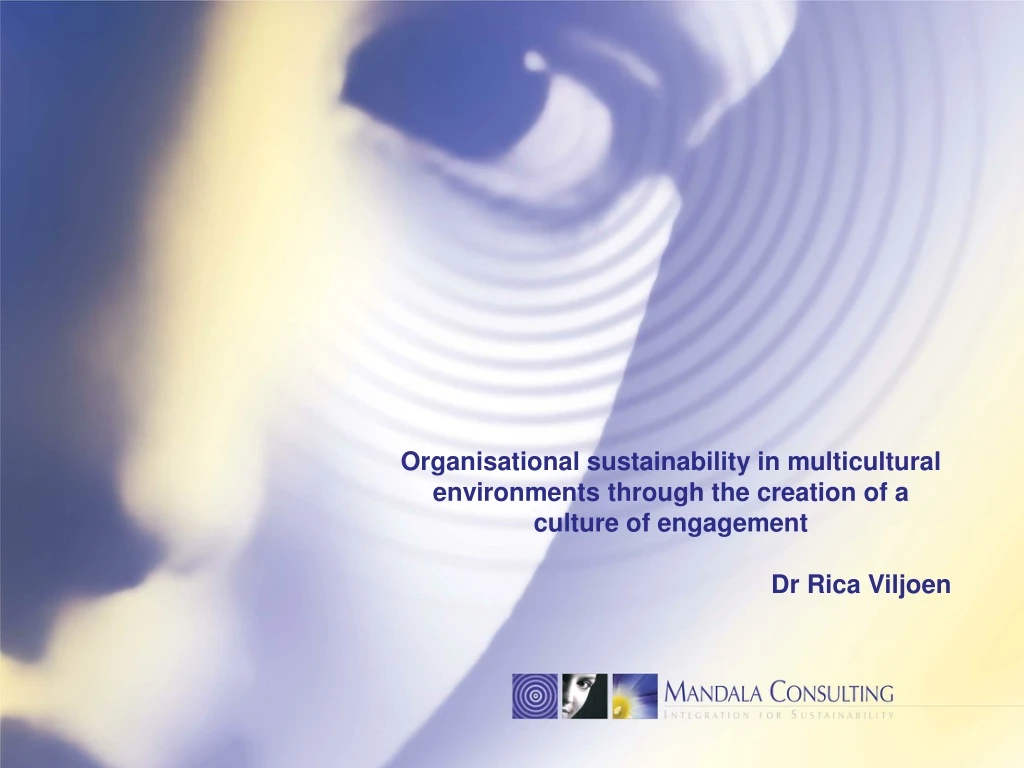 organisational sustainability in multicultural