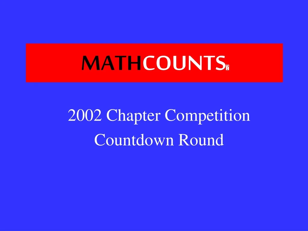 math counts