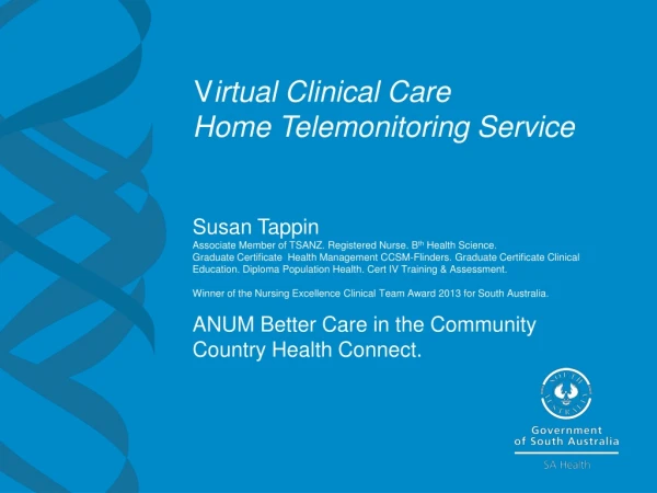 CHSALHN Virtual Clinical Care (VCC) – Why do we need Virtual Services?