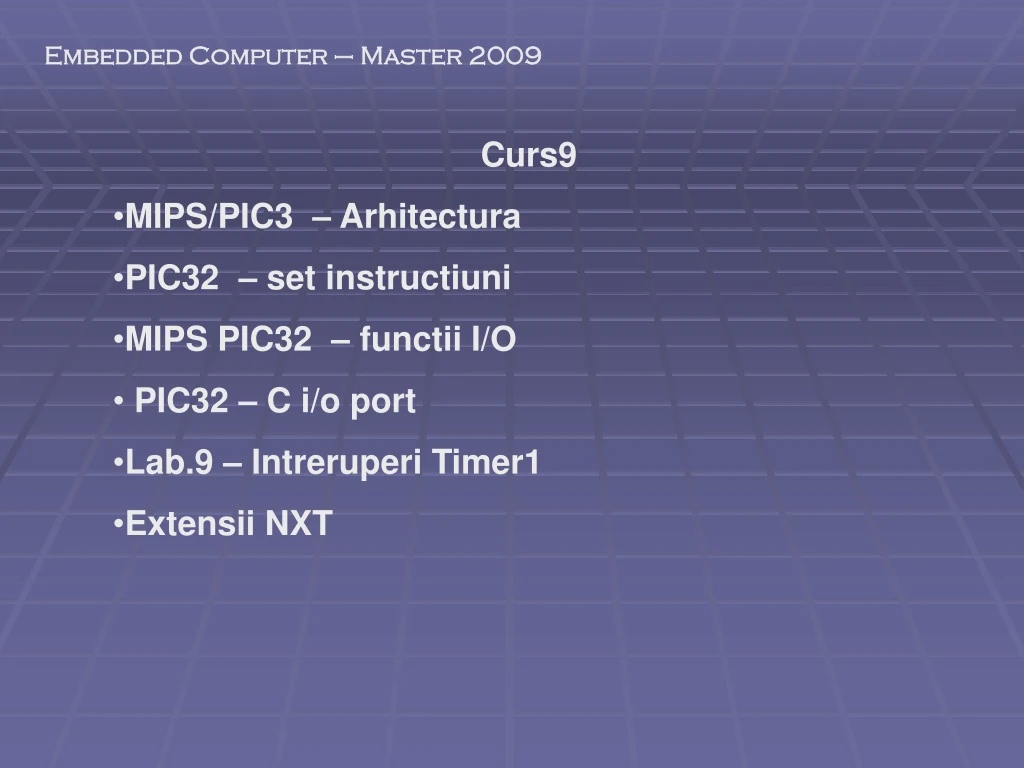 embedded computer master 2009