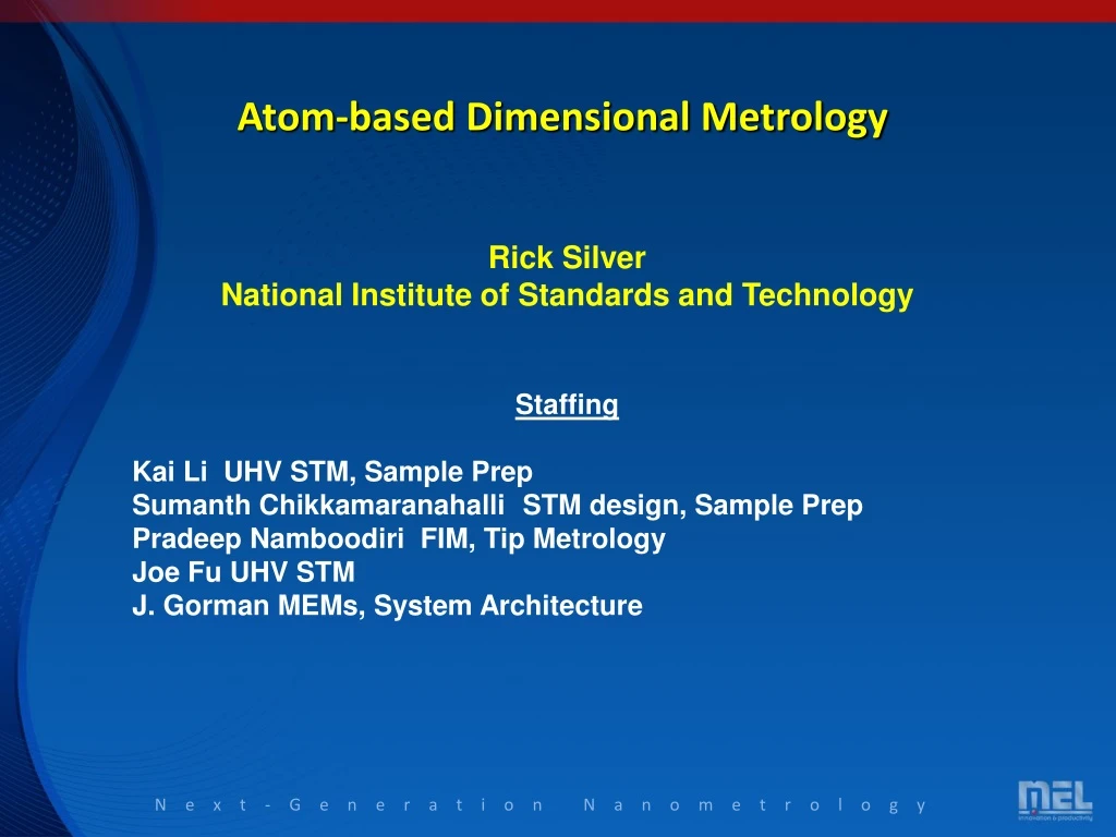 atom based dimensional metrology