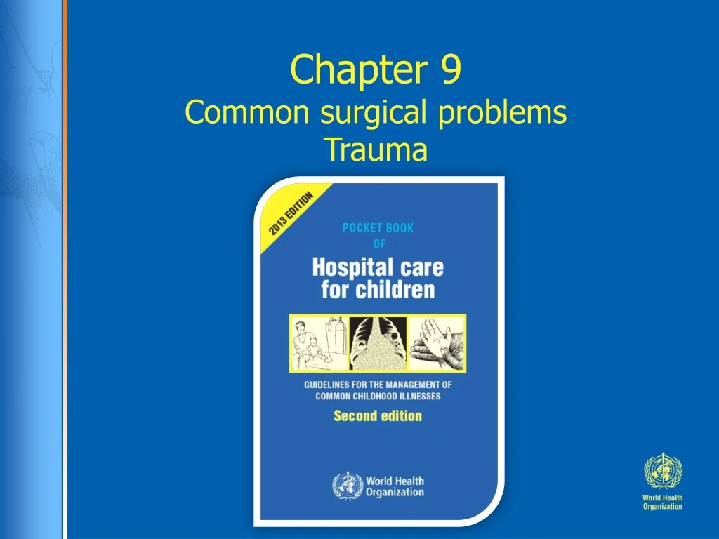 chapter 9 common surgical problems trauma