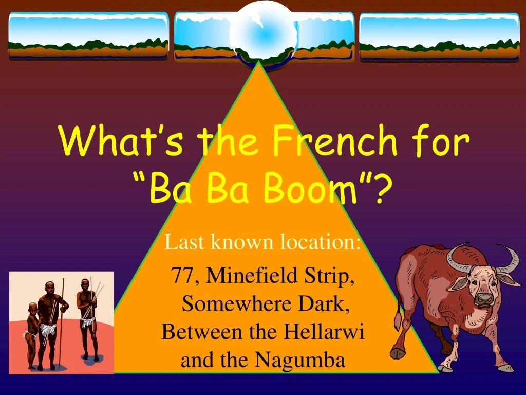 what s the french for ba ba boom