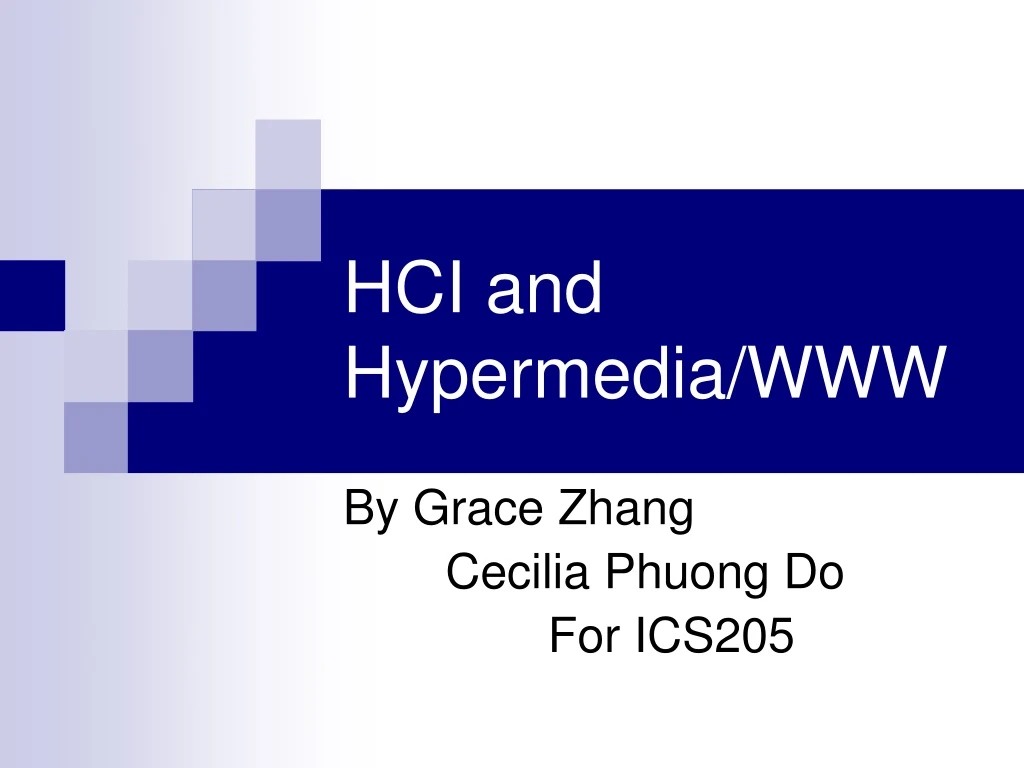 hci and hypermedia www