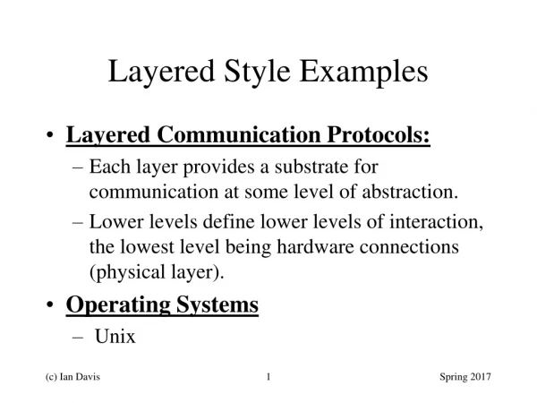 Layered Style Examples